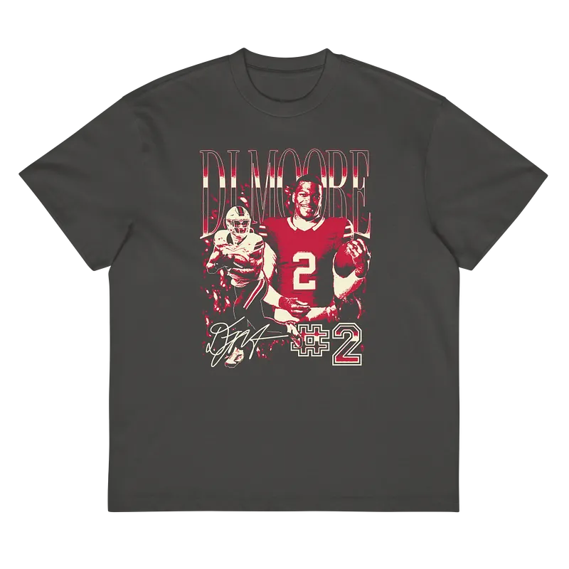 DJ Moore Vintage Vintage Boxy T-shirt Vintage Black by Athlete Market