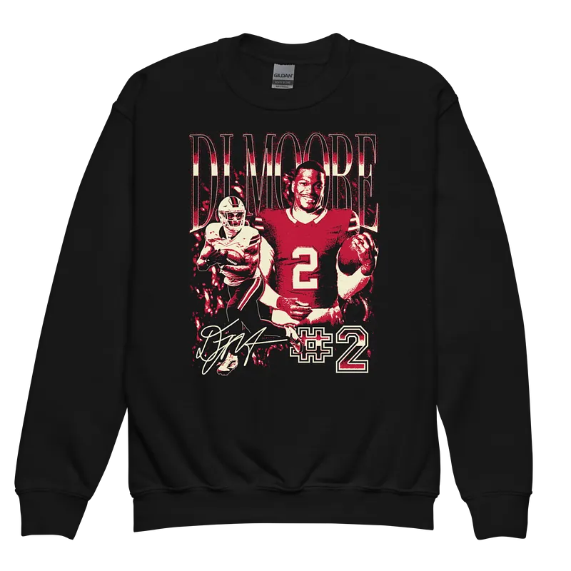 DJ Moore Vintage Vintage Youth Crewneck Black by Athlete Market