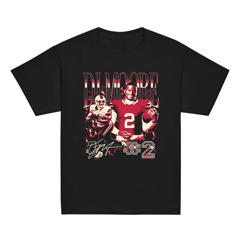DJ Moore Vintage Vintage Youth T-shirt Black by Athlete Market