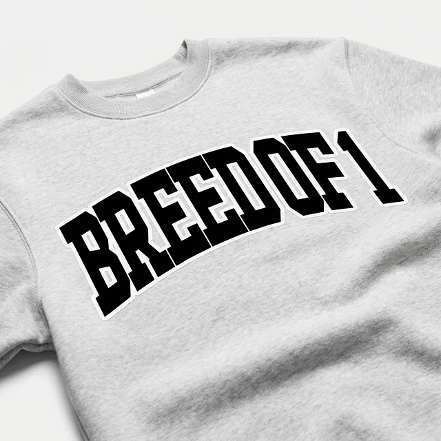 Jalen Hurts "Breed of 1" Embroidered Sweatshirt White