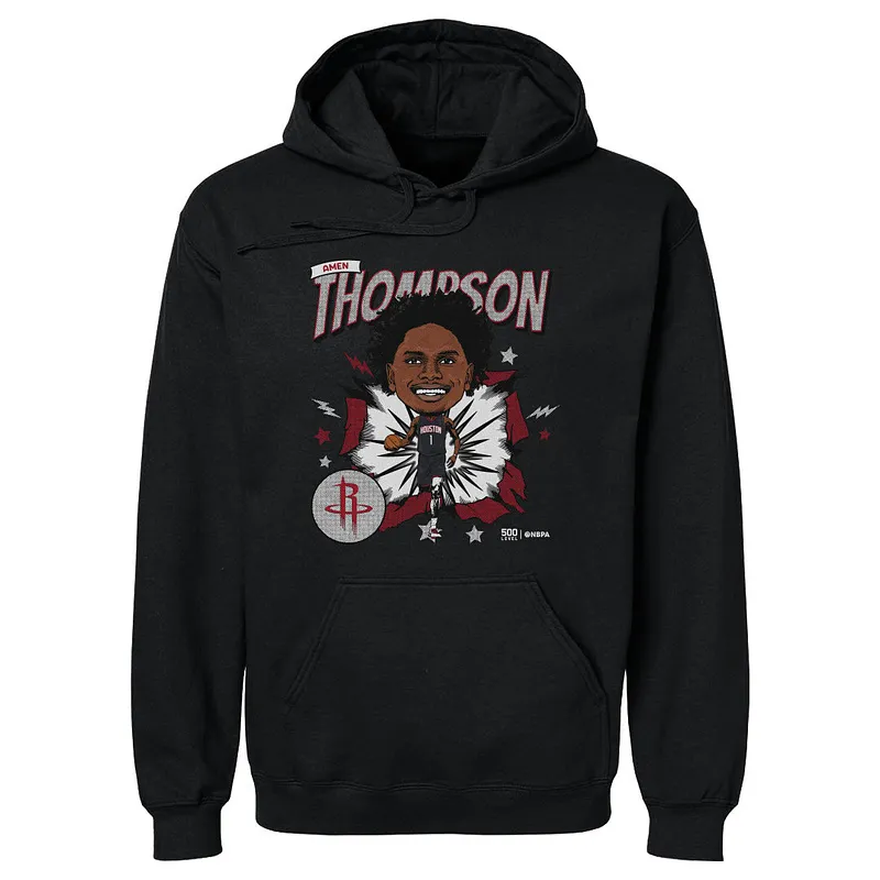 Amen Thompson Houston Rockets Caricature WHT