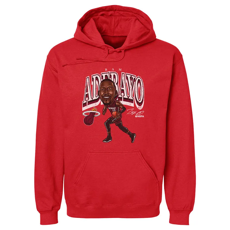 Bam Adebayo Miami Heat Cartoon WHT