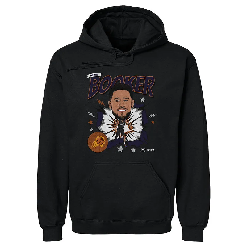 Devin Booker Phoenix Suns Caricature WHT