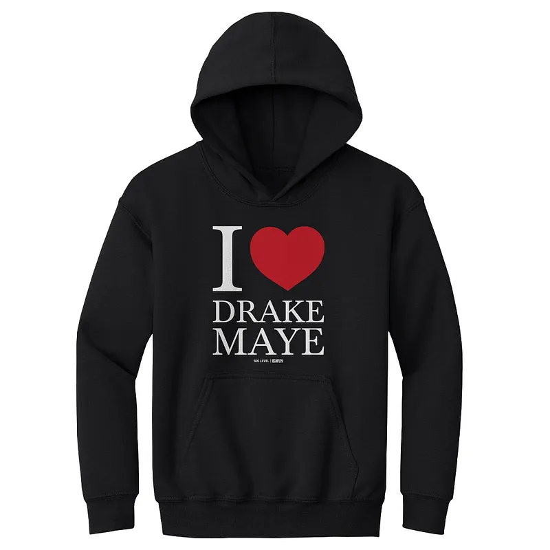 Drake Maye New England I Heart WHT