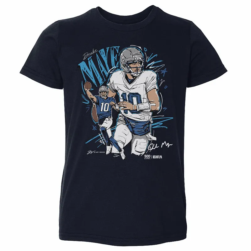 Drake Maye New England Scribble WHT