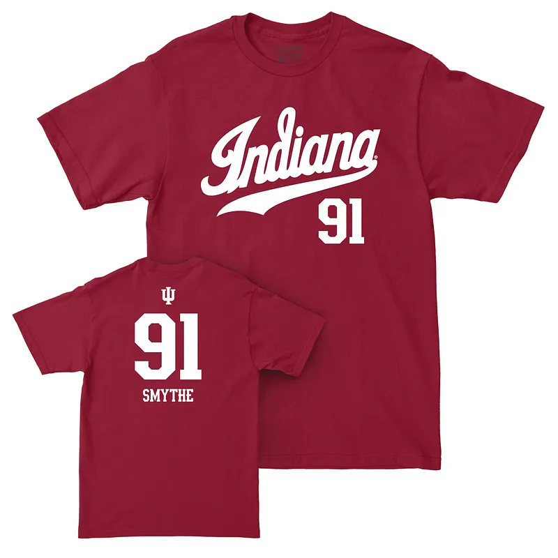 Indiana Football Crimson Script Tee - Blake Smythe