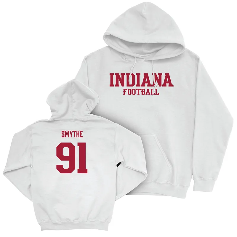 Indiana Football White Staple Hoodie - Blake Smythe