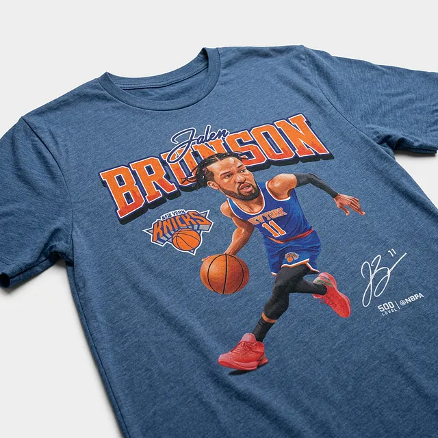 Jalen Brunson New York Knicks Caricature WHT
