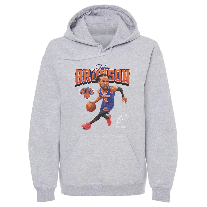 Jalen Brunson New York Knicks Caricature WHT
