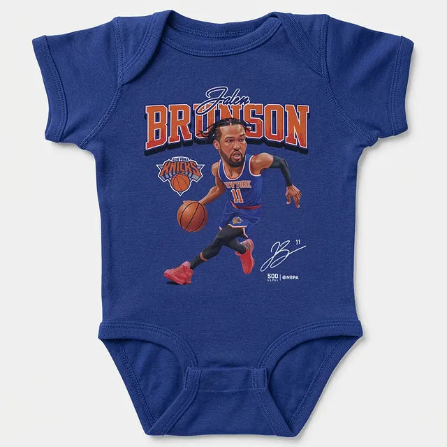 Jalen Brunson New York Knicks Caricature WHT