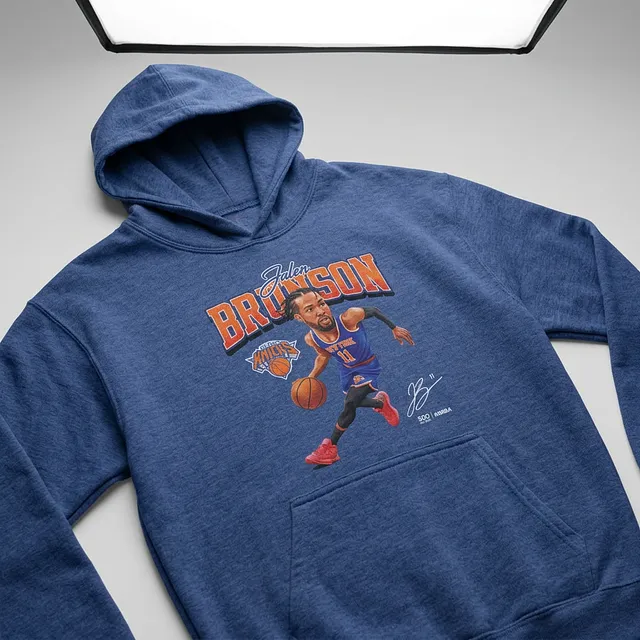 Jalen Brunson New York Knicks Caricature WHT