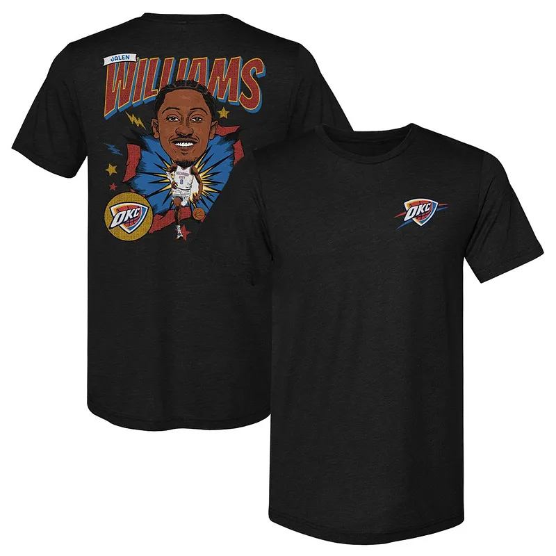 Jalen Williams Oklahoma City Thunder Caricature F&B WHT