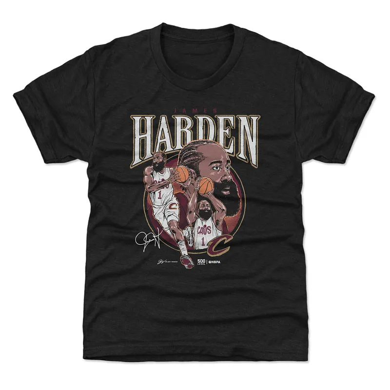 James Harden Cleveland Cavaliers Trio WHT