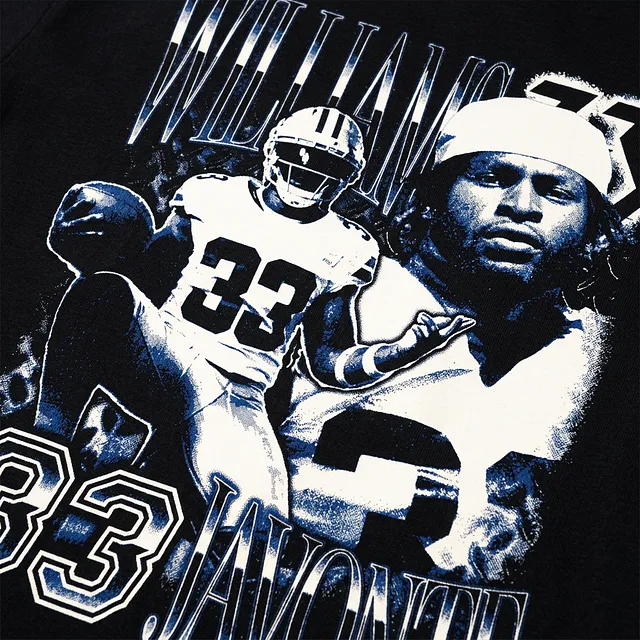 Javonte Williams Vintage Vintage Boxy T-shirt Black by Athlete Market