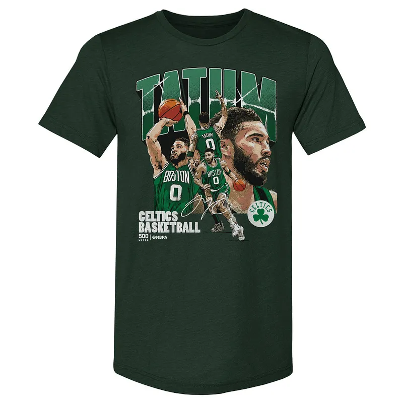 Jayson Tatum Boston Celtics Collage WHT