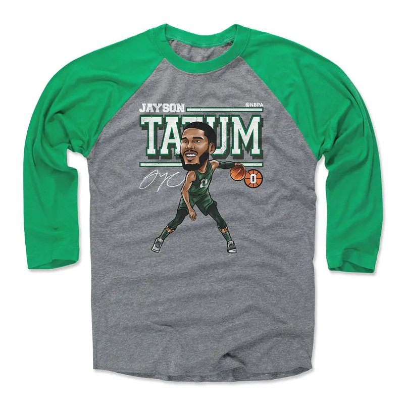 Jayson Tatum Cartoon WHT