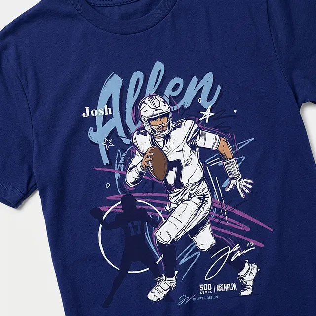 Josh Allen Buffalo Scribble WHT
