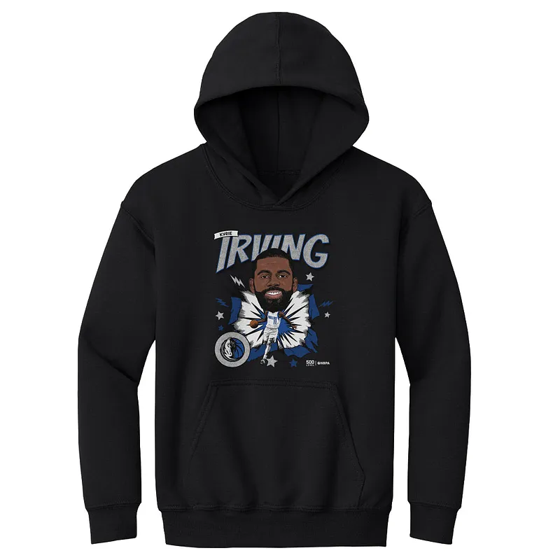Kyrie Irving Dallas Mavericks Caricature WHT
