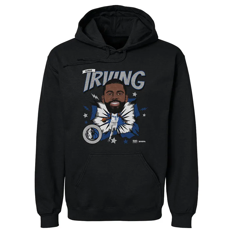Kyrie Irving Dallas Mavericks Caricature WHT