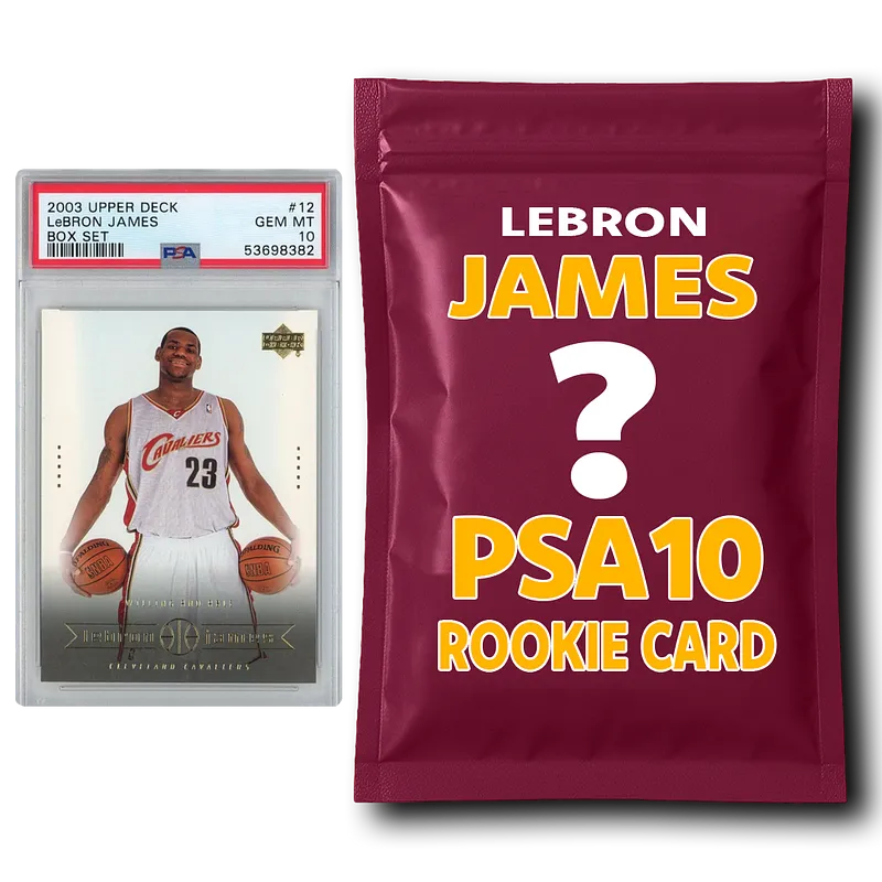 LeBron James PSA 10 Graded Basketball Rookie Card Mystery Pack