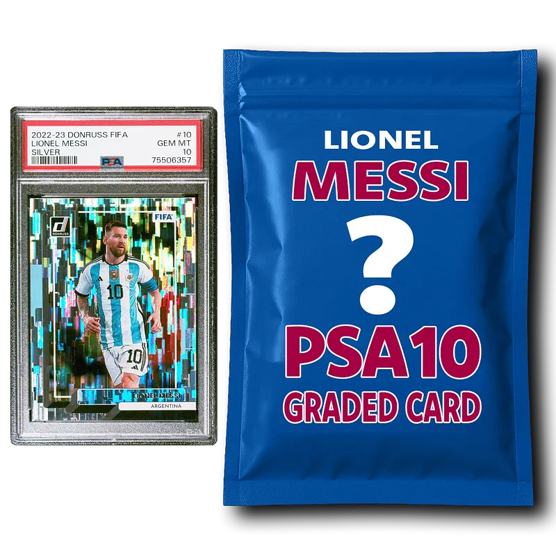 Lionel Messi PSA 10 Graded Card Mystery Pack