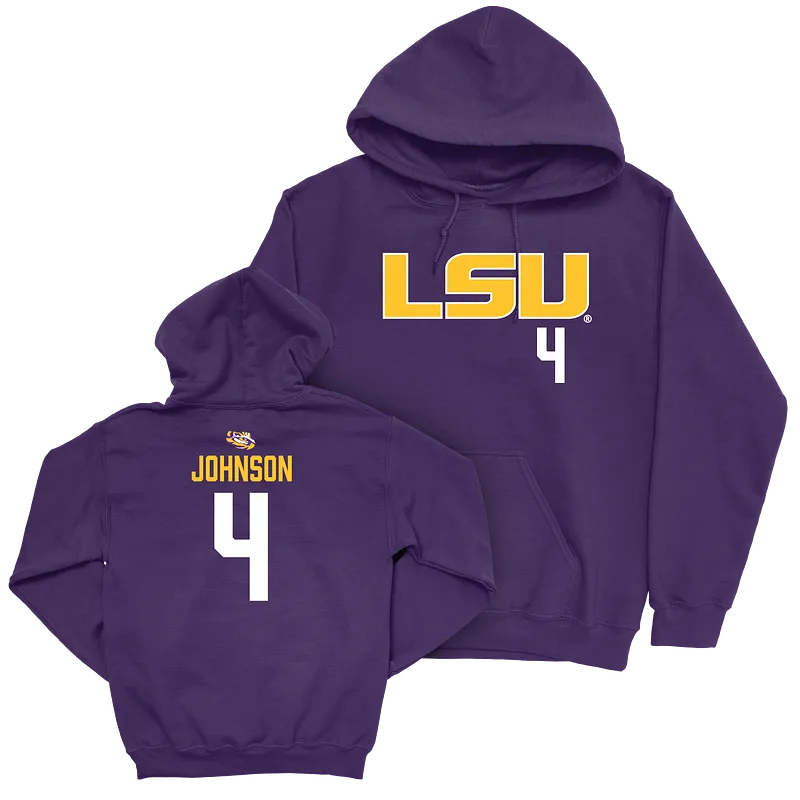 LSU Women's Basketball Purple Sideline Hoodie - Flau'jae Johnson | #4