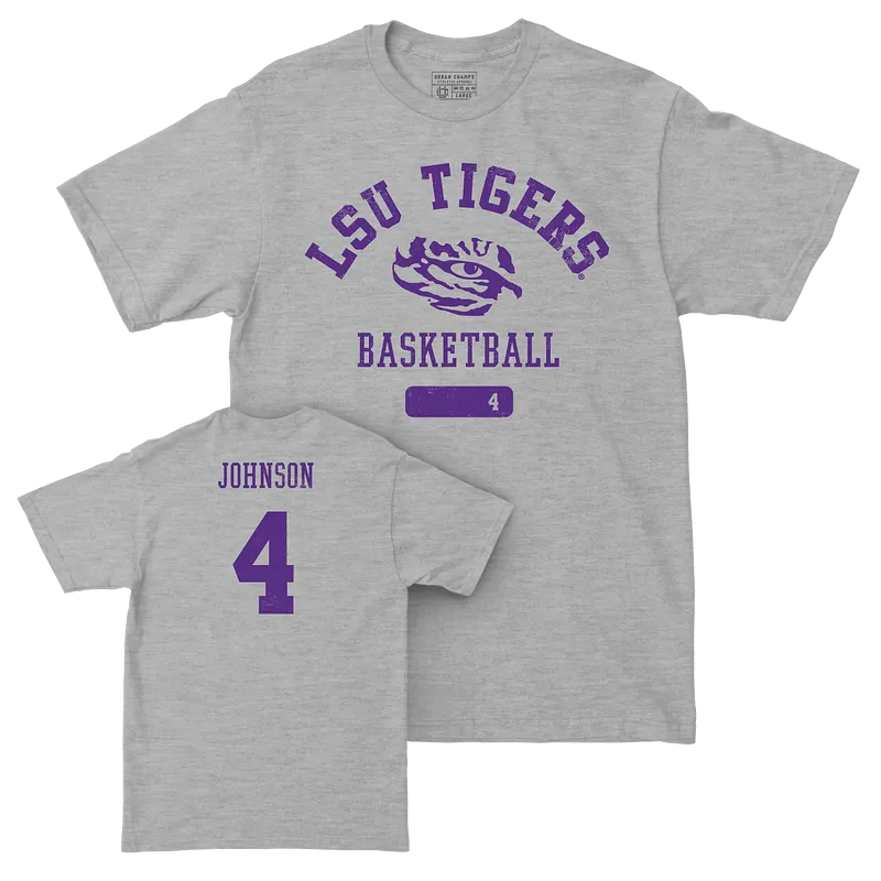 LSU Women's Basketball Sport Grey Varsity Tee - Flau'jae Johnson | #4