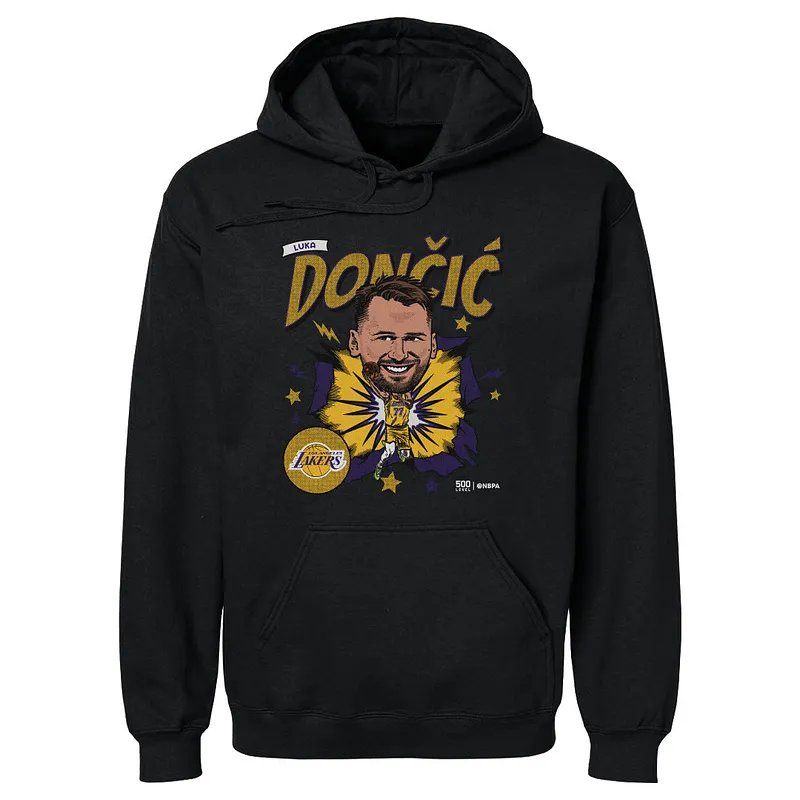 Luka Doncic Los Angeles Lakers Caricature WHT