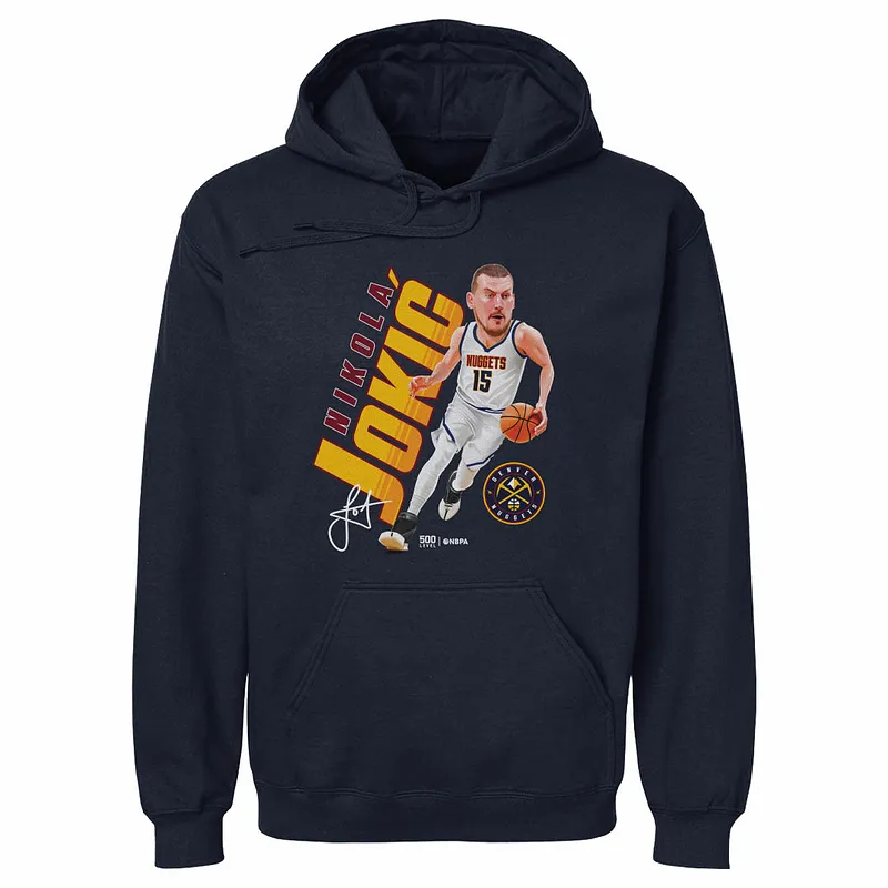 Nikola Jokic Denver Nuggets Caricature WHT