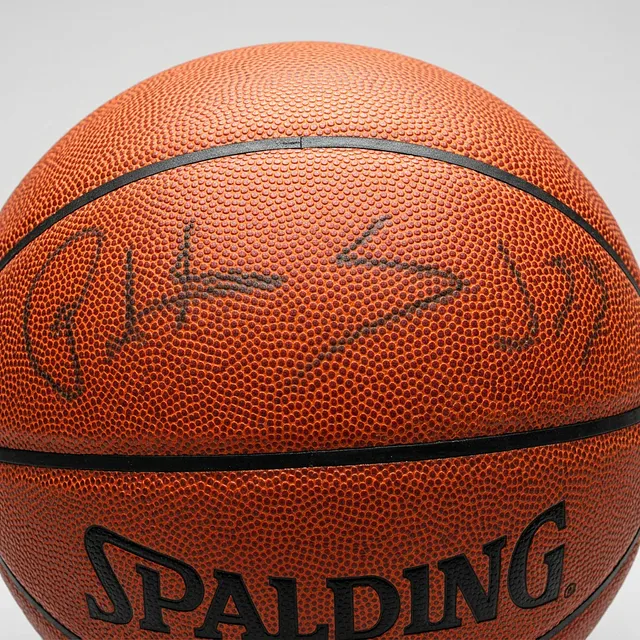 Patrick Ewing Autographed Spalding Basketball New York Knicks JSA 159603