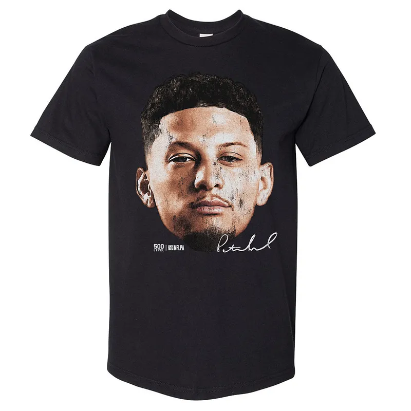 Patrick Mahomes Kansas City Vintage Head WHT