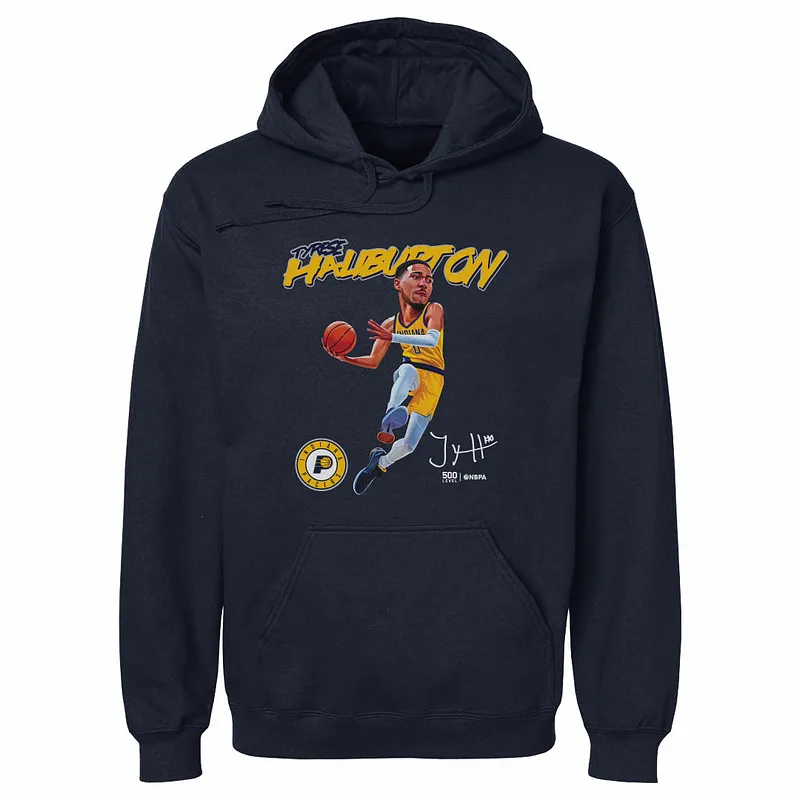 Tyrese Haliburton Indiana Pacers Caricature WHT