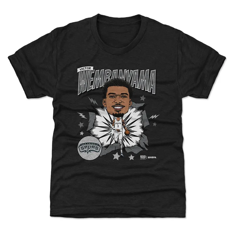Victor Wembanyama San Antonio Spurs Caricature WHT